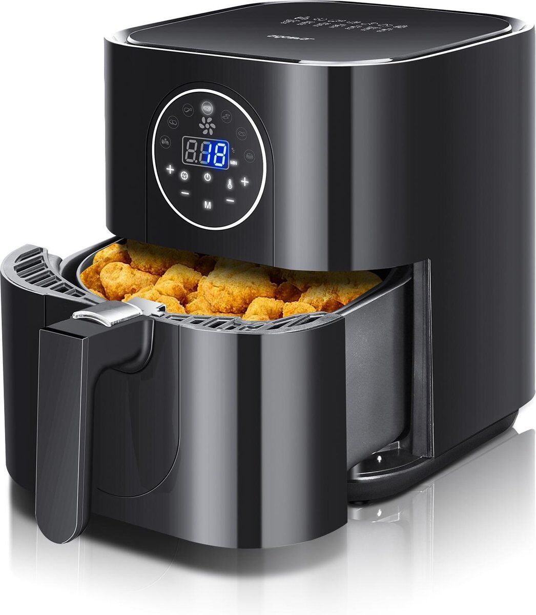 Aigostar Mini Cube 30VPH Airfryer XL - Hetelucht Friteuse - 1500Watt - 3,5L - Zwart Aigostar Mini Cube 30VPH Airfryer XL - Hetelucht Friteuse - 1500Watt - 3,5L - Zwart